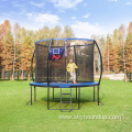 Garden antifall trampoline with safety fence